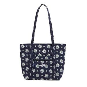 Vera Bradley Seattle Seahawks Cotton Vera Tote Bag (Navy/Neon Green) NWT